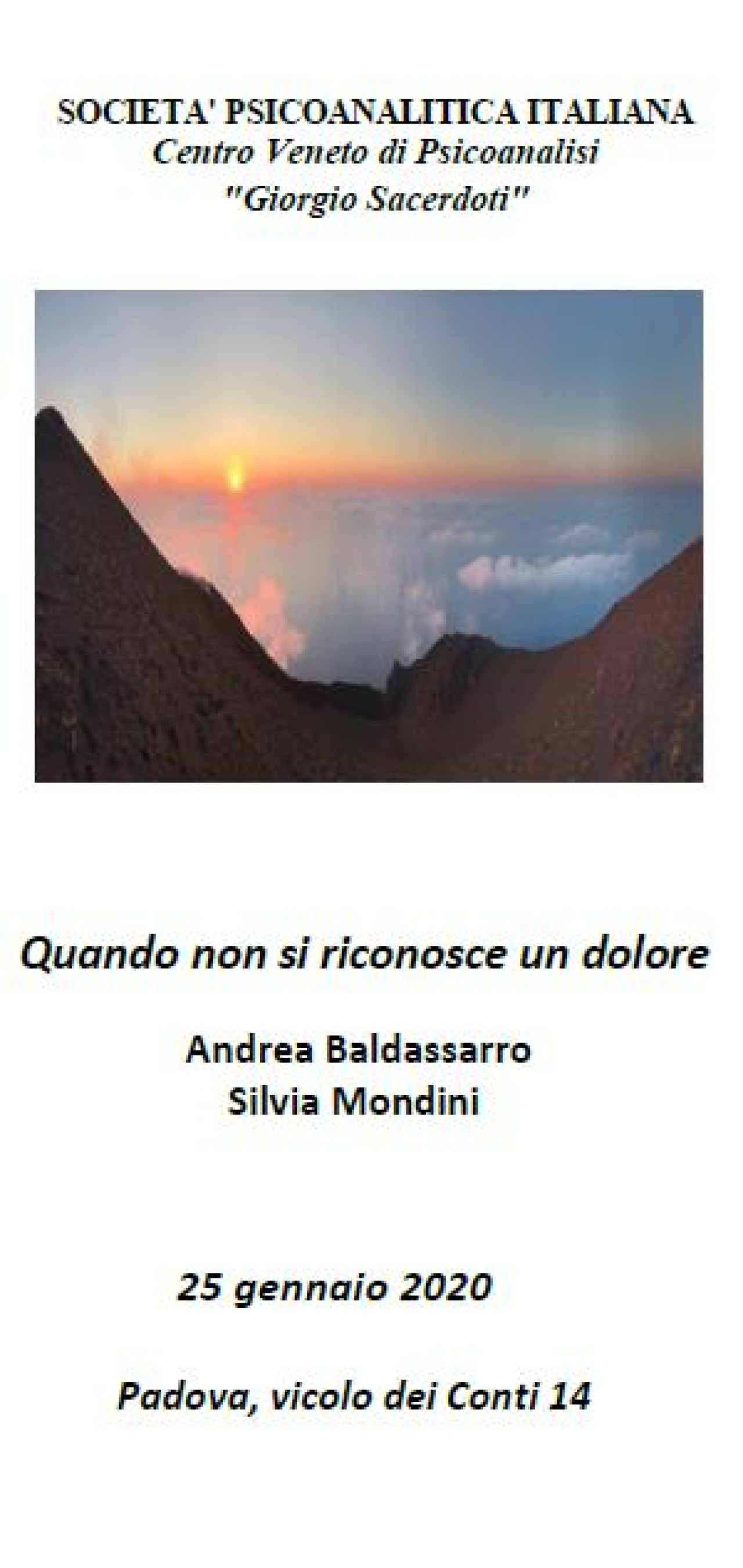 Centro Padova spi quando non si riconosce un dolore