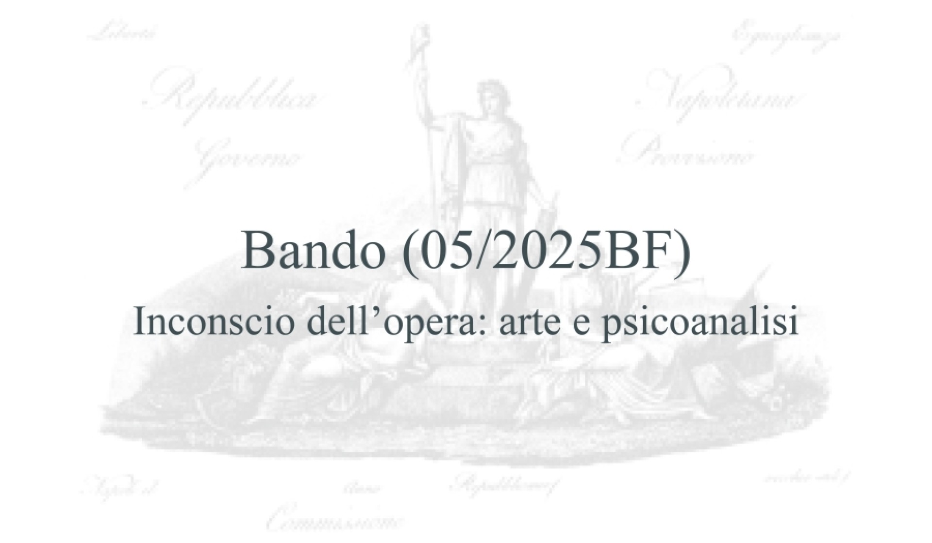 BANDO PER 8 BORSE DI FORMAZIONE - Istituto Italiano per gli Studi Filosofici